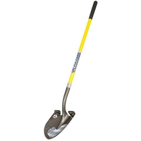 VULCAN 14 ga Shovel, Carbon Steel Blade, Fiberglass Handle W/ Cushion Grip 34541 PRL-F